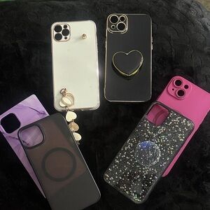Stylish Black and Pink Phone Cases